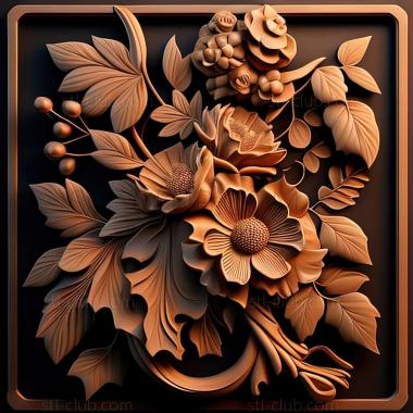 3D model flowers (STL)